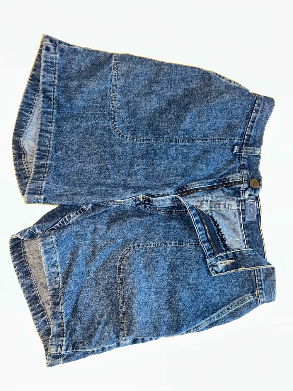 Wrangler Womens Blue Denim Jean Shorts